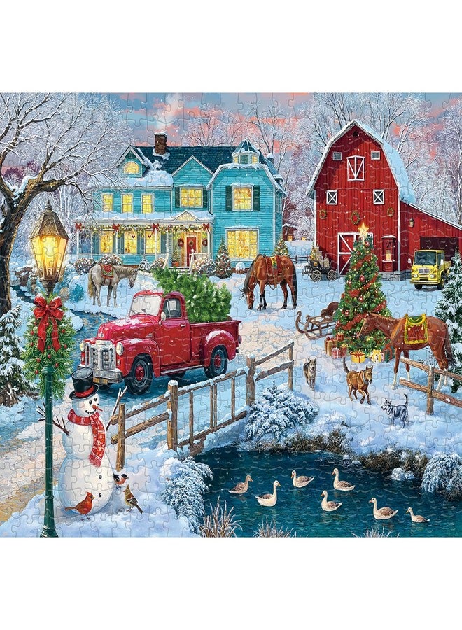 Libeder Christmas Puzzle for Adults 500 Pieces - Christmas Farm,Fun and Challenging Family Game Great Gift Idea Jigsaw Puzzle - Image 2